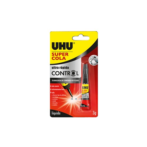Cola Ultra Rápida Control UHU Super Cola 3gr Blister