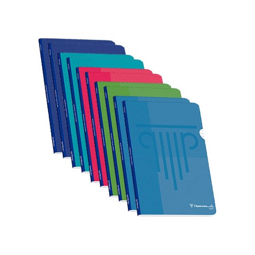 Caderno Agrafado A4 Quadric PP Ambar Sortido Pastel 48Fl - 2un