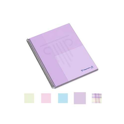 Caderno Espiral A4 Ambar WB Quadri 90gr 100Fls Pastel