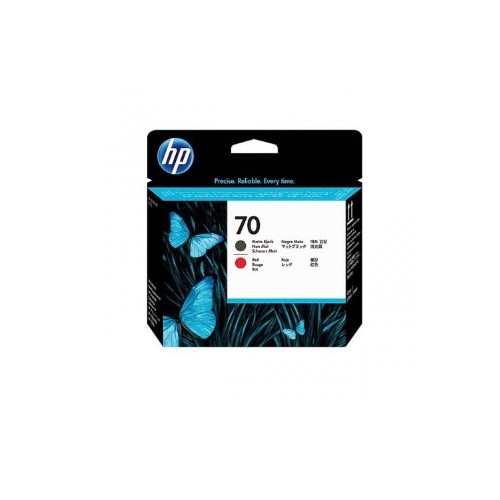 Cabeça Impressão HP 70 Preto Matte / Vermelho C9409A