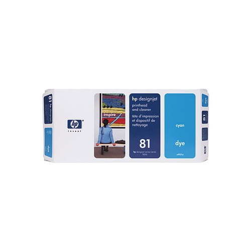 Cabeça Impressão + Kit Limpeza HP 81 Azul C4951A 13ml