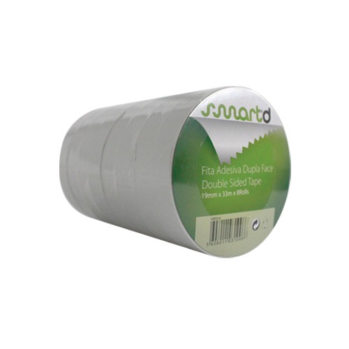 Fita Adesiva Dupla Face 19mmx33mts - 8 unidades