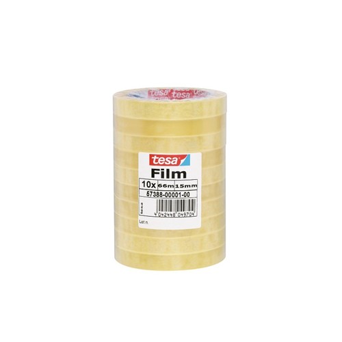Fita Adesiva 15mmx66mts Transparente Tesa Pack 10 rolos