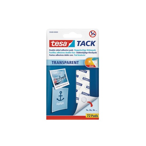 Almofadas Bi-Adesivas Tesa TACK Transparentes 72 unidades