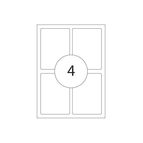 Etiquetas 50x70 Apli 01657 10 Folhas 40un