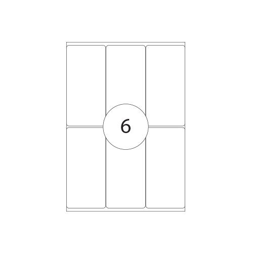 Etiquetas 49x100mm Apli 15 Folhas A5 102un Branco