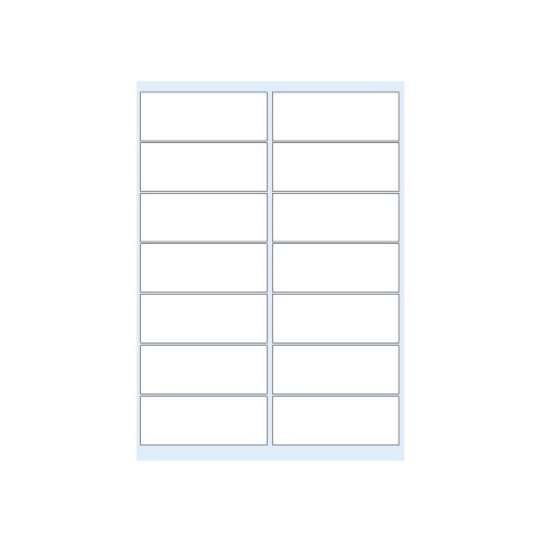 Etiquetas 99.1x38.1 Avery Transpare Laser 25Fls A4 350un