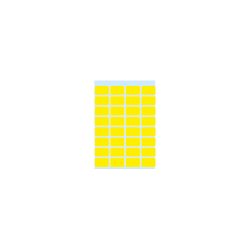 Etiquetas 12x19mm Herma 3641 Amarelo 5Fls 160un