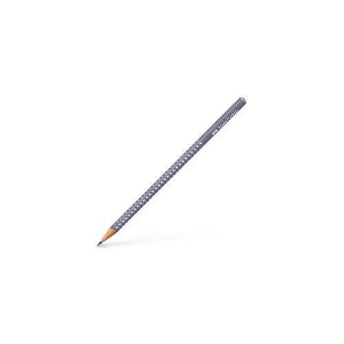 Lápis Grafite 1B Faber-Castell Sparkle Cinza Escuro - 12 unidades