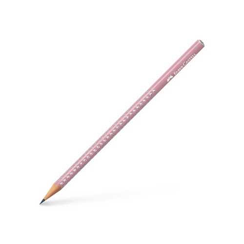 Lápis Grafite 1B Faber-Castell Sparkle Rosa Mate - 12 unidades