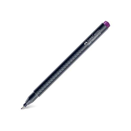 Marcador Fino 0,4mm Faber-Castell Carmesim - 2 unidades