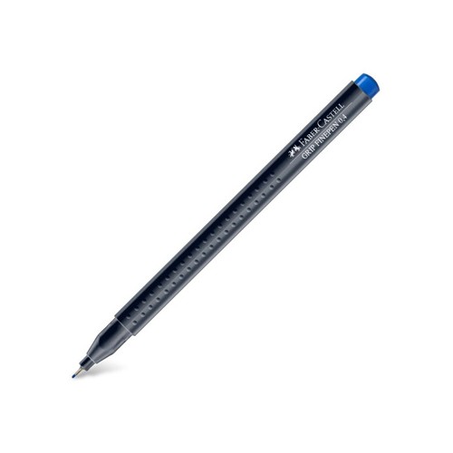 Marcador Fino 0,4mm Faber-Castell Azul Helio Avermelhado - 2 unidades