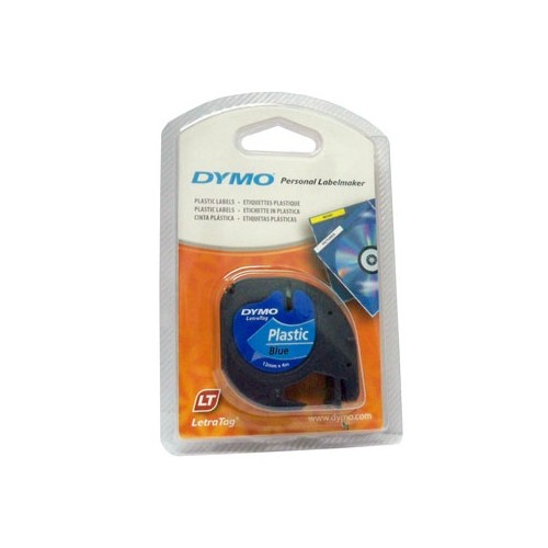 Fita Gravacao Dymo 12mmx4m Preto / Azul (91205)