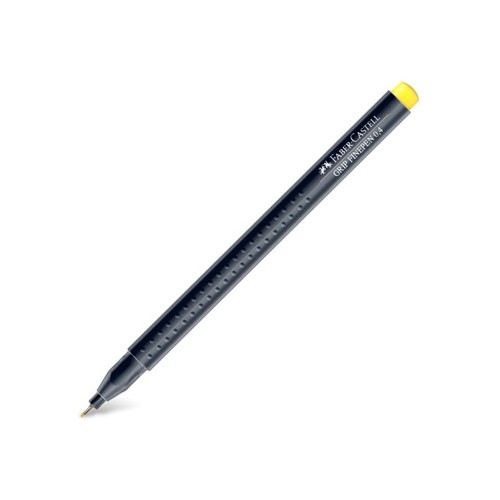 Marcador Fino 0,4mm Faber-Castell Amarelo Cadmio - 2 unidades
