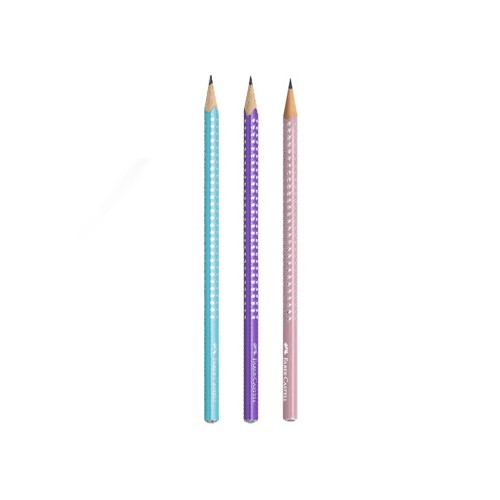 Lápis Grafite 1B Faber-Castell Sparkle Blister 3un