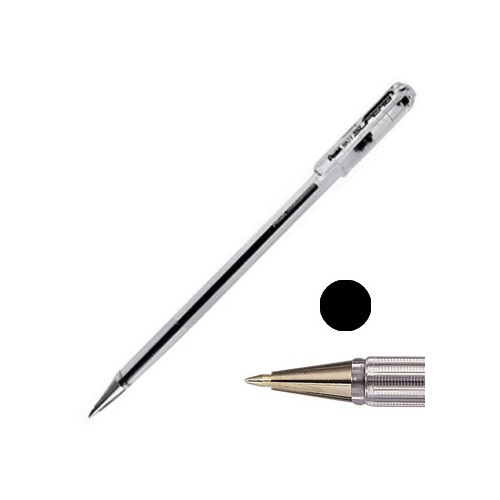 Esferográfica Pentel BK 77 0,7mm Preto -12un