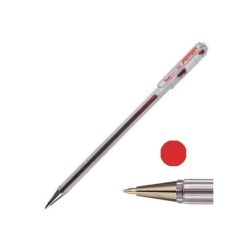 Esferográfica Pentel BK 77 0,7mm Vermelho - 12un