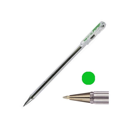 Esferografica Pentel BK 77 0,7mm Verde - 12 unidades
