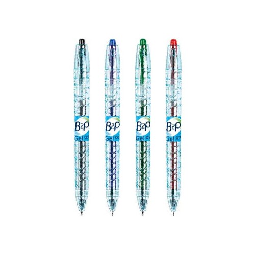 Esferografica Gel Pilot B2P BG 0,7mm Retractil Blister 4 Cor