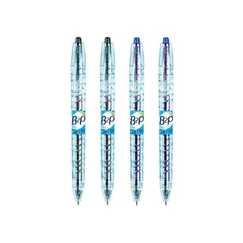 Esferografica Gel Pilot B2P BG 0,7mm Retractil Preto + Azul
