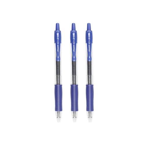 Esferografica Gel Pilot G-2 0,5mm Retractil Azul Blister 3 unidades