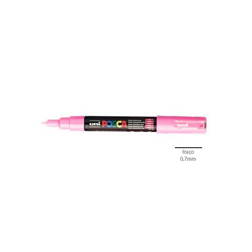 Marcador Uniball Posca PC-1M 0,7mm Rosa Claro 1un.