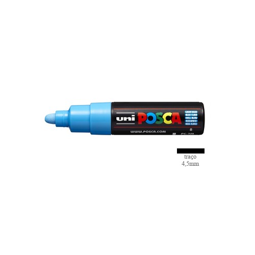 Marcador Uniball Posca PC-7M 4,5mm Azul Claro