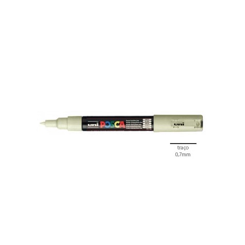 Marcador Uniball Posca PC-1M 0,7mm Bege - 2 unidades