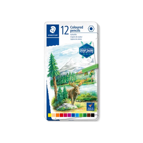 Lápis Cor STAEDTLER 146C M12 Design Journey Cx Metal 12un