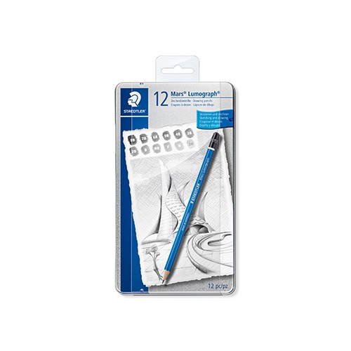 Lápis Grafite 100G12S STAEDTLER Mars Lumograph Cx Metal 12un