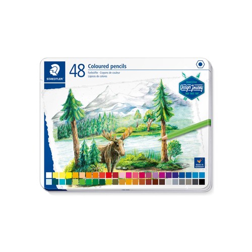 Lápis Cor STAEDTLER 146C M48 Design Journey Cx Metal - 48 unidades