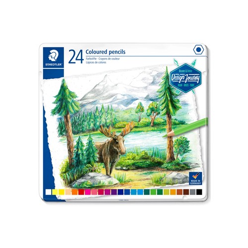 Lápis Cor STAEDTLER 146C M12 Design Journey Cx Metal 24un