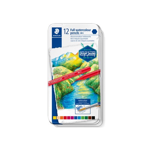 Lápis Cor Aguarelável STAEDTLER 14610G M12 Cx Metal 12un