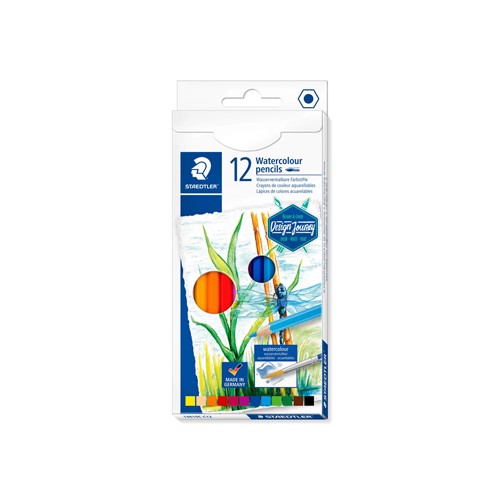 Lápis Cor Aguarelável STAEDTLER 14610C M12 Cx Metal 12un