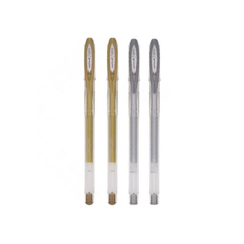 Esferografica Gel Uni UM120NM Signo Blister (2xOuro+2xPrata)