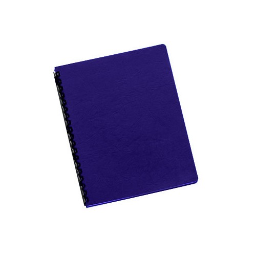 Capas Encadernar Delta Couro 250gr 100Folhas A4 Azul Royal