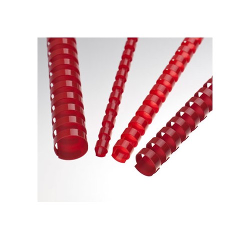 Argolas Pvc Encadernar 14mm 90 Folhas Cx100un Vermelho