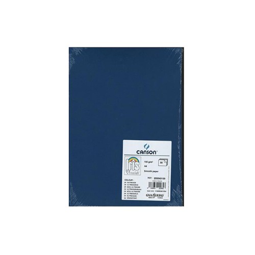 Cartolina A3 185g Azul Ultramarino 50 Folhas Canson
