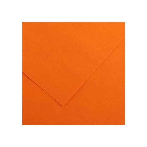 Cartolina 50x65cm Laranja 185g 1 Folha Canson - 25 unidades