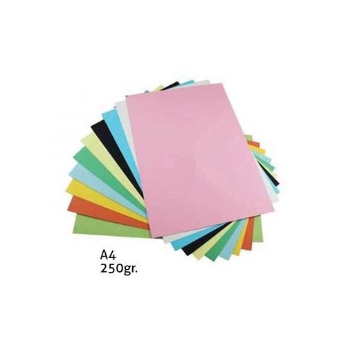 Cartolina A4 250g Cores Fortes Sortidas 100 Folhas
