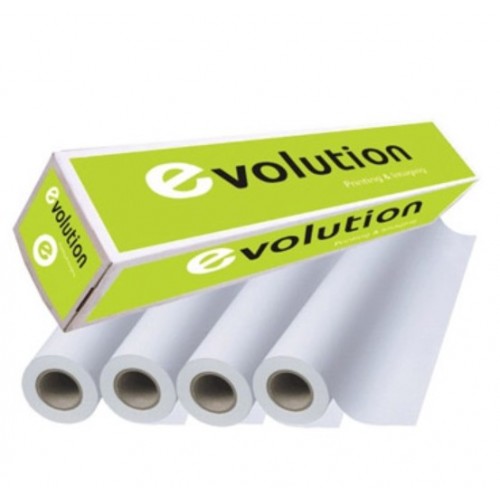 Papel Plotter 914mmX50mts 75gr Evolution (Pack 4 Rolos)