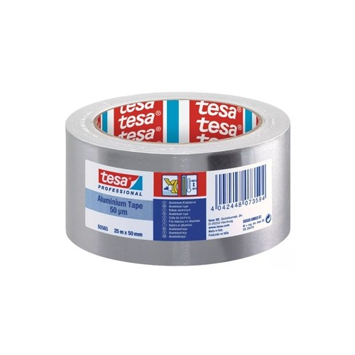 Fita Adesiva Alumínio Tesa 25mx50mm Cor Prata