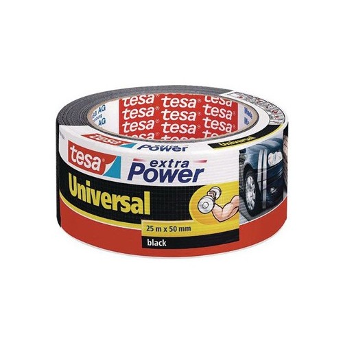 Fita Adesiva Tecido Tesa Multiusos 50mmx50mt Preto