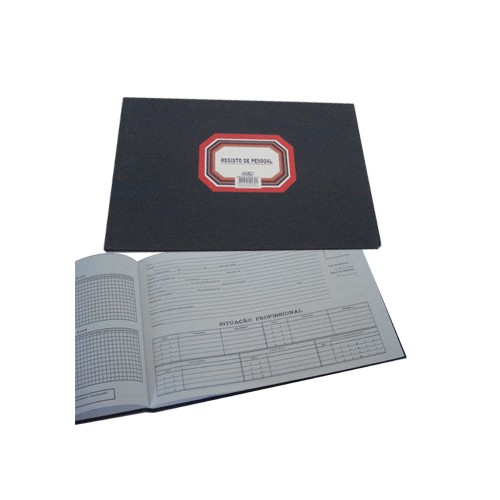 Livro Registo Cadastro Pessoal 50 Folhas