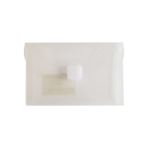 Bolsa A8 Porta Documentos com Fecho Velcro Transparente - 12 unidades