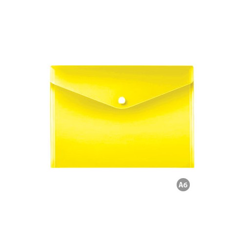 Bolsa 125x185 Porta Documentos 1 Botao Transp. Amarelo 12un
