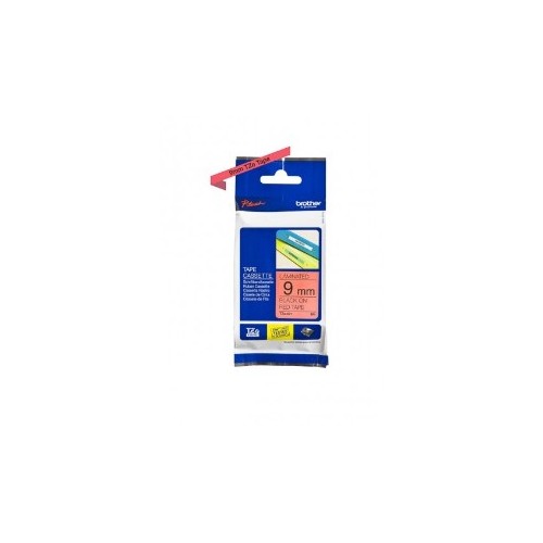 Fita Laminada 09mmx8mts Vermelho/ Preto (TZE421) -5 unidades