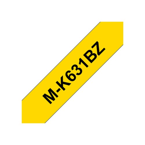Fita Não Laminada 12mmx8mts Amarelo/ Preto (MK631BZ, MK631)