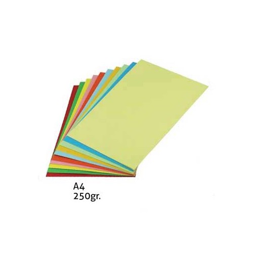 Cartolina A4 250g Cores Suaves Sortidas 100 Folhas