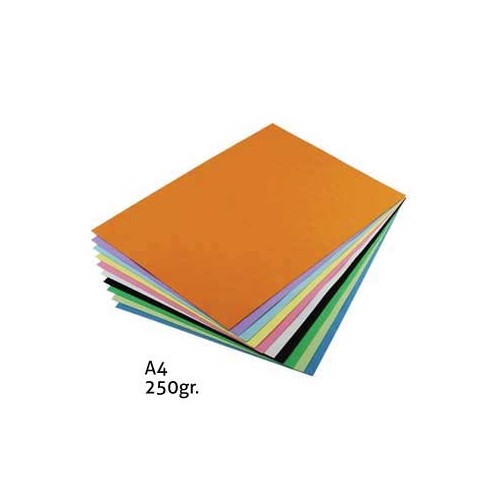 Cartolina A4 250g Cores Medias Sortidas 100 Folhas